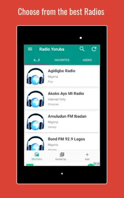 ???? Yoruba Radio ???? Yorùbá Awọn ile-iṣẹ Redio android App screenshot 2